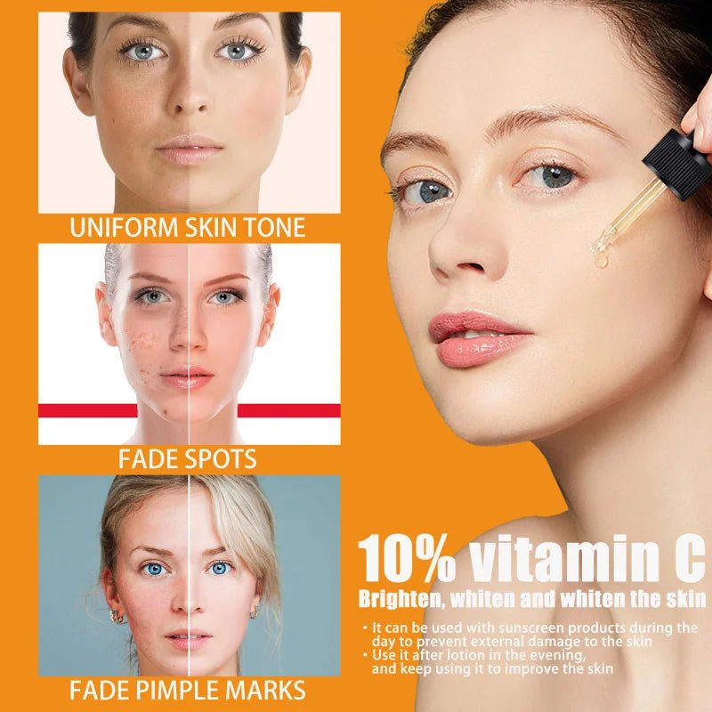 Vitamin C Serum for Face Whitening Facial Serum Hyaluronic Acid Dark Spot Remover Korean Skin Care Products Skincare - Velvet Haven