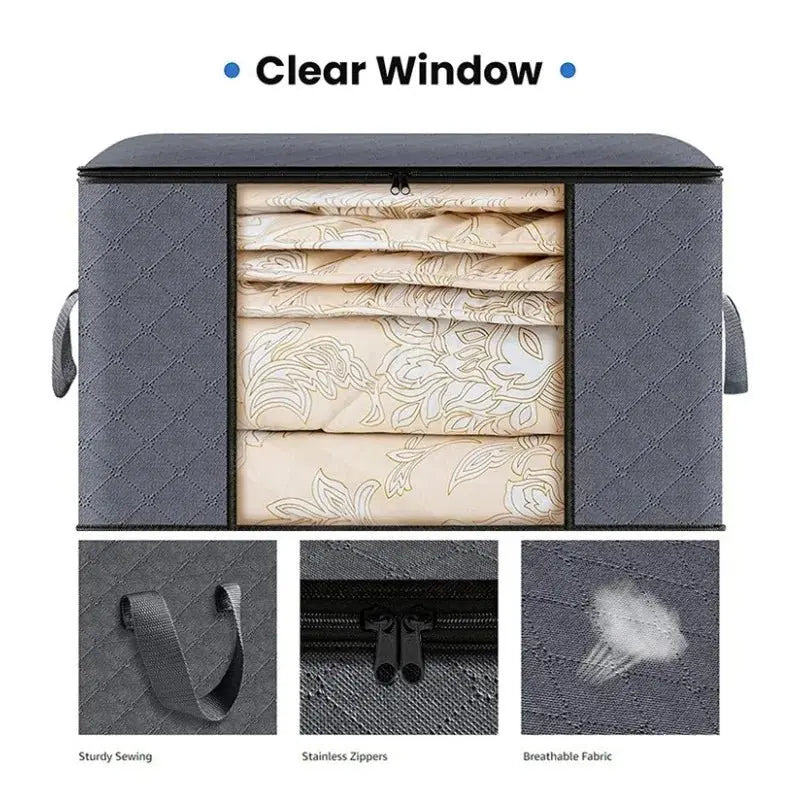 Wardrobe organizer clothes Blanket Storage Closet Laundry Organizers and Storages Clothes Storage Bag Foldable Storages Wardrobe - Velvet Haven