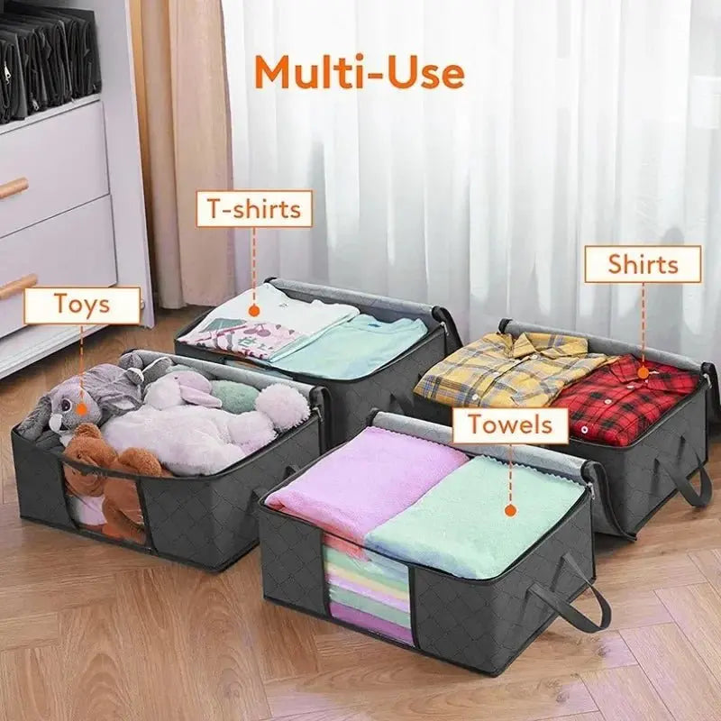 Wardrobe organizer clothes Blanket Storage Closet Laundry Organizers and Storages Clothes Storage Bag Foldable Storages Wardrobe - Velvet Haven