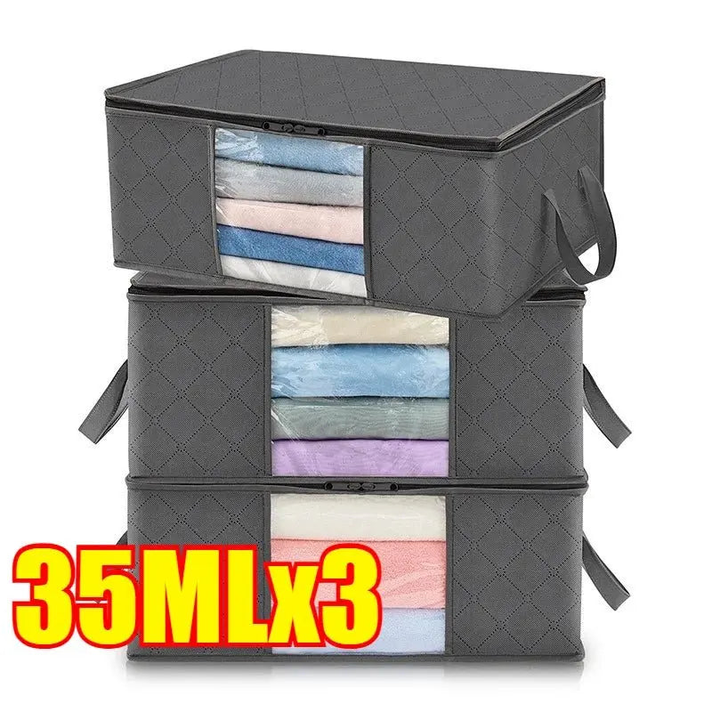 Wardrobe organizer clothes Blanket Storage Closet Laundry Organizers and Storages Clothes Storage Bag Foldable Storages Wardrobe - Velvet Haven