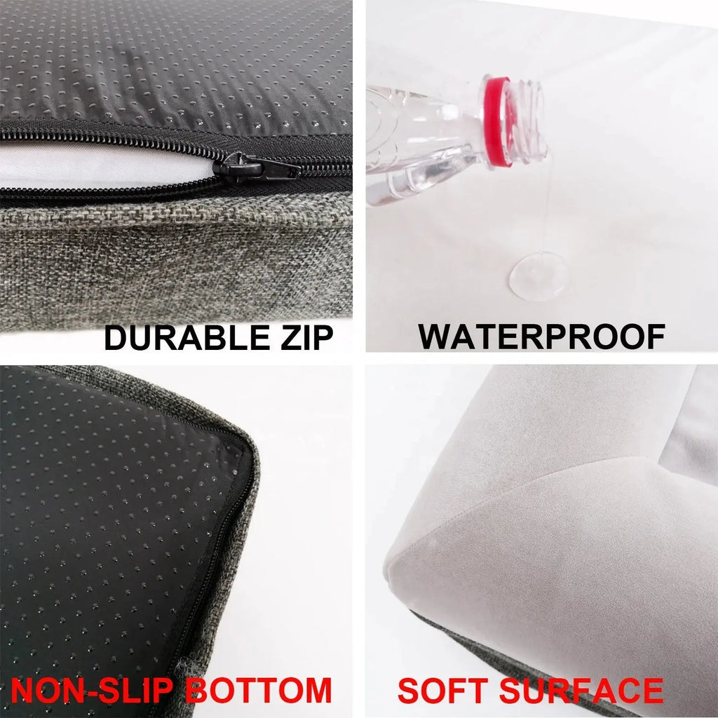 Waterproof Orthopedic Memory Foam Dog Bed Detachable Washable Cover Durable Pet Mattress - Velvet Haven