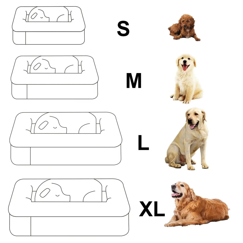 Waterproof Orthopedic Memory Foam Dog Bed Detachable Washable Cover Durable Pet Mattress - Velvet Haven