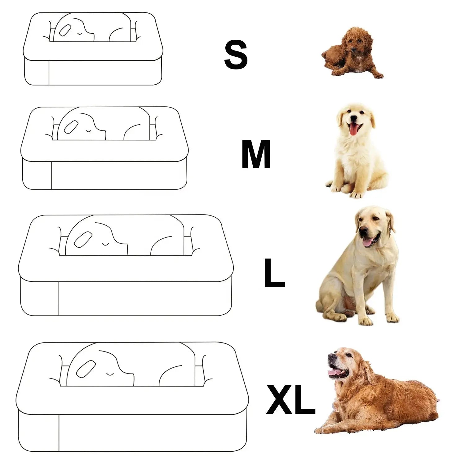 Waterproof Orthopedic Memory Foam Dog Bed Detachable Washable Cover Durable Pet Mattress - Velvet Haven