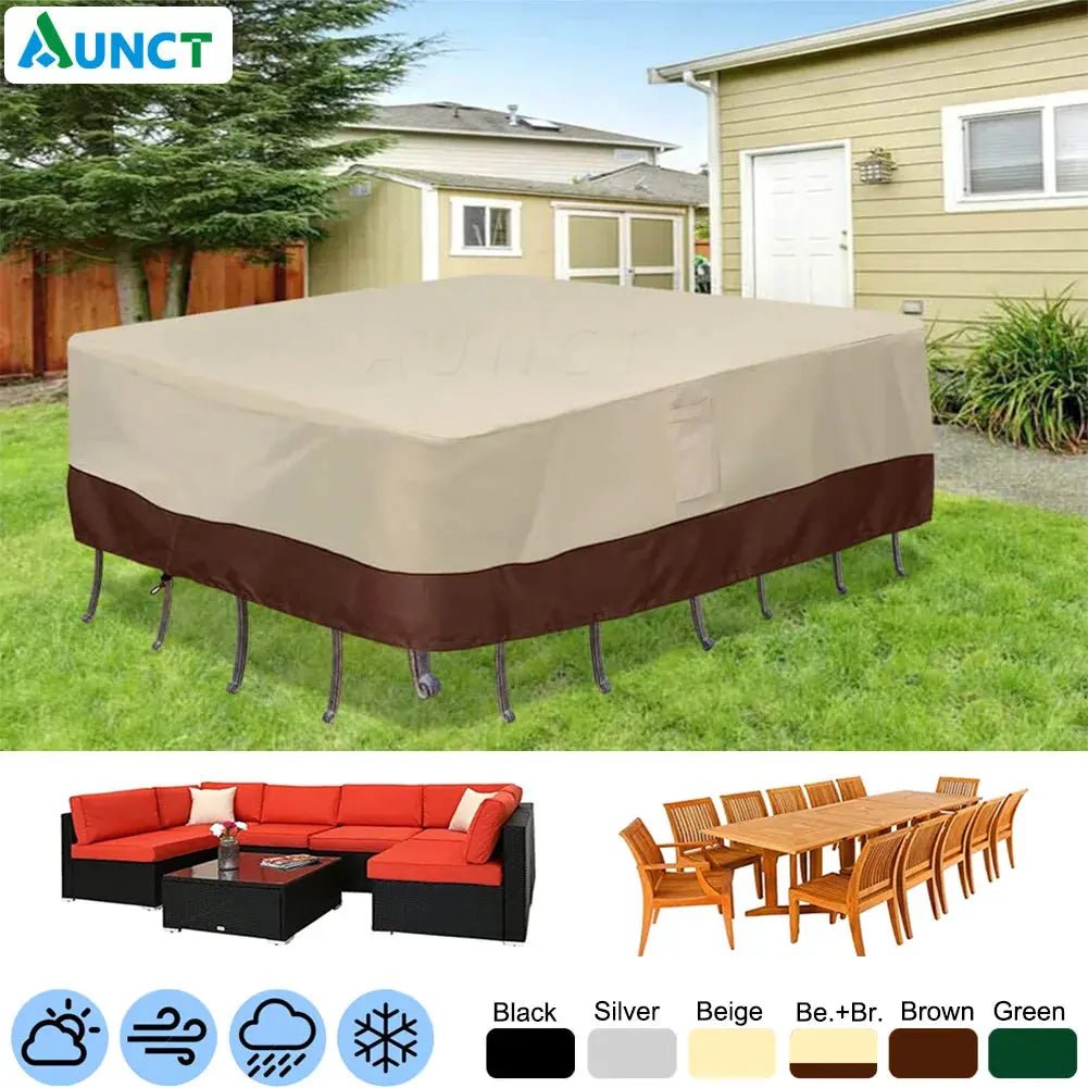 Waterproof Outdoor Furniture Cover, 420D Oxford Patio Table & Sofa Protector - Velvet Haven