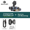 WIFI 4-Channel Car DVR Dash Cam With 4 Cameras Full HD 1080P Video Recorder Night Vision Black Box Cabin Camera 24H Parking - Velvet Haven