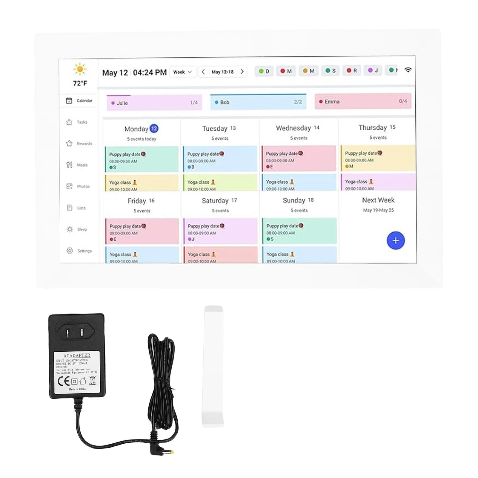 WiFi Smart Digital Calendar 15.6 Inch 1080P HD Touchscreen App Control Interactive Electronic Calendar DIY Planner Picture Frame - Velvet Haven