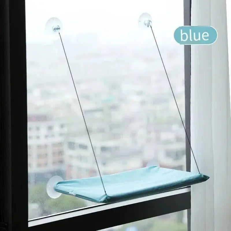 Winter Cat Window Hanging Hammock Bed Suction Cup Space Saving All Seasons Easy Install Pet Bed Cat Climbing Frame - Velvet Haven