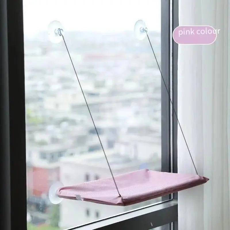Winter Cat Window Hanging Hammock Bed Suction Cup Space Saving All Seasons Easy Install Pet Bed Cat Climbing Frame - Velvet Haven
