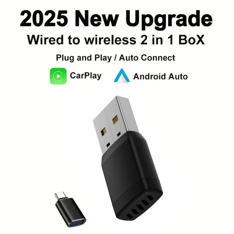 Wireless Adapter Smart Wireless CarPlay Android Auto USB Dongle WiFi Bluetooth Auto Connection OTA Upgrade for Original Cars - Velvet Haven