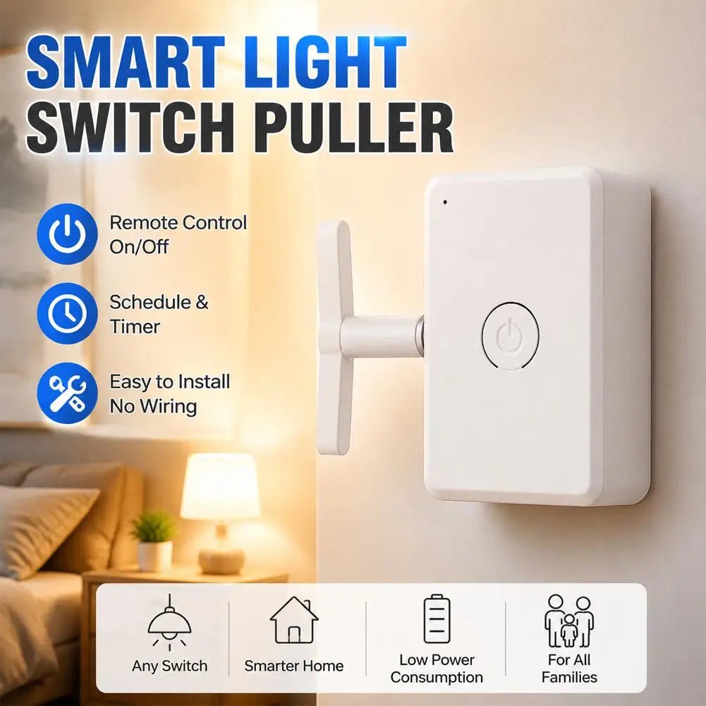 Wireless Switch Pusher Bot with RF/IR Remote, Type-C Rechargeable - Velvet Haven