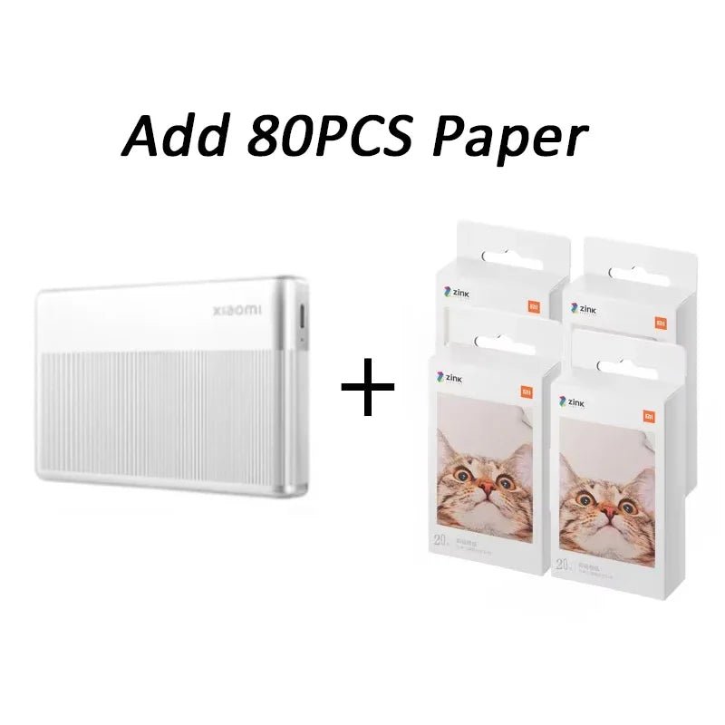 Xiaomi Portable Photo Printer 1S Bluetooth Thermal Print ZINK Inkless Technology Xiaomi App Wireless Portable Photo Printing - Velvet Haven