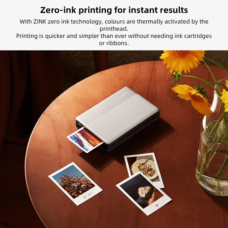 Xiaomi Portable Photo Printer 1S Bluetooth Thermal Print ZINK Inkless Technology Xiaomi App Wireless Portable Photo Printing - Velvet Haven