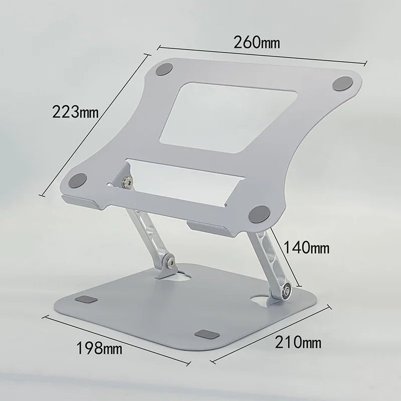 XMSJ Laptop Stand Adjustable Carbon Steel Notebook Tablet Stand Up to 17 Inch Macbook Laptop Portable Foldable Cooling Holder - Velvet Haven