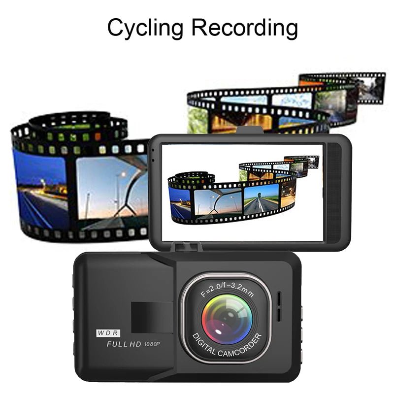 XUSHIDZ NEW 1080P HD Dash Camera Loop Recording Car Vehicle DVR Video Recorder Dashcam Night Vision 24h Parking Monitor G-sensor - Velvet Haven
