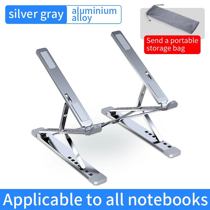 YYLM N8 Laptop Stand Aluminum for Macbook Adjustable Portable More Stabe Laptop Stand Cooling Stand Foldable Notebook Holder - Velvet Haven