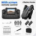 ZNLYRION 2.4Ghz RC Drone with HD Dual Camera Altitude Hold Path Planning Flight 3-Speed Adjustable Foldable Drone Toy - Velvet Haven