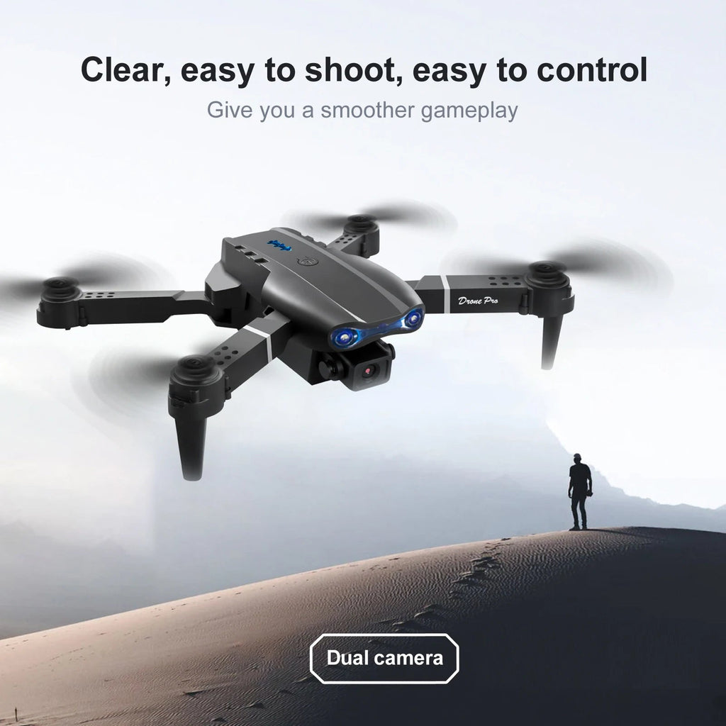 ZNLYRION Dual Camera FPV Drone Optical Flow Hover Foldable RC Quadcopter APP Path Flight Beginner Drone Toy - Velvet Haven