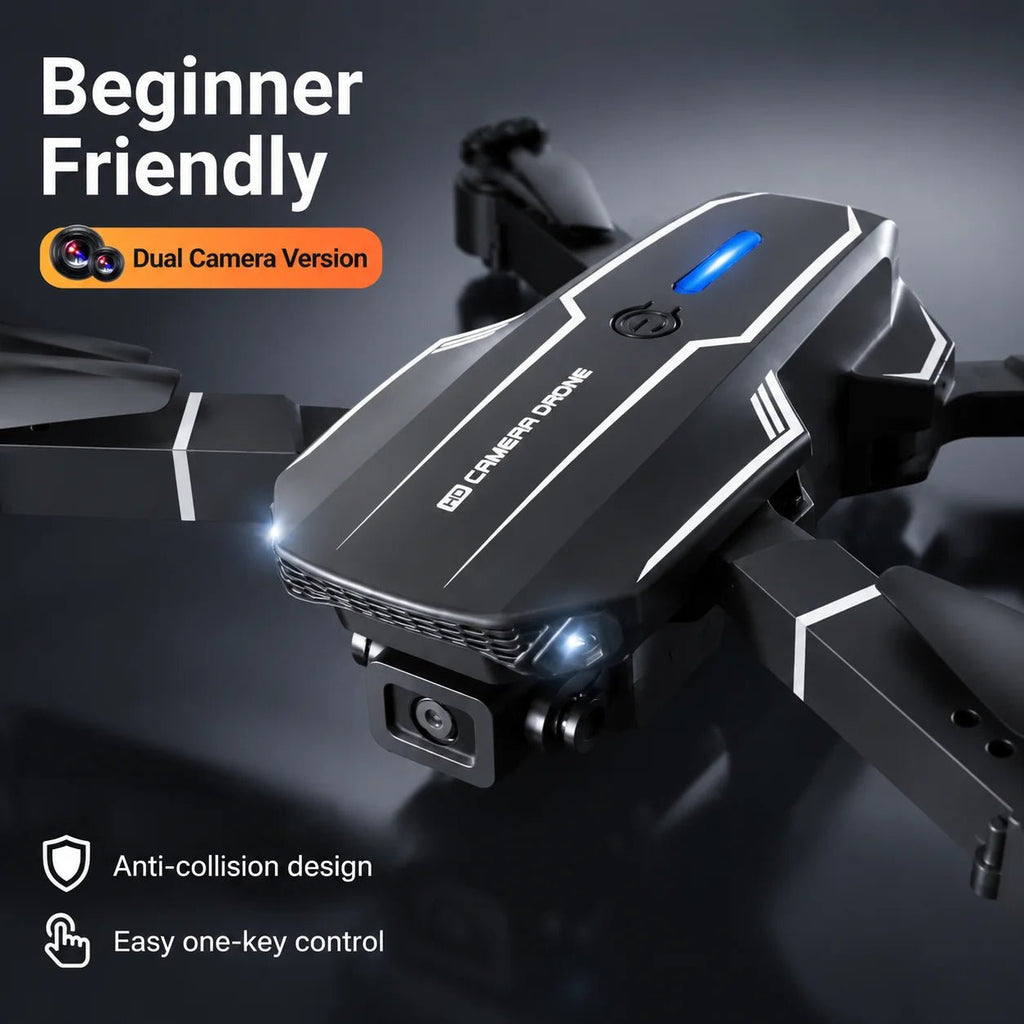 ZNLYRION S101 Foldable RC Drone 4K HD Dual Camera WIFI FPV APP Waypoint Flight Altitude Hold 6-Axis Gyro Quadcopter for Beginners - Velvet Haven