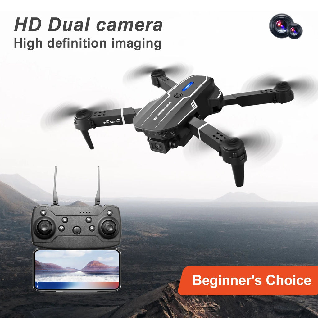 ZNLYRION S101 Foldable RC Drone 4K HD Dual Camera WIFI FPV APP Waypoint Flight Altitude Hold 6-Axis Gyro Quadcopter for Beginners - Velvet Haven