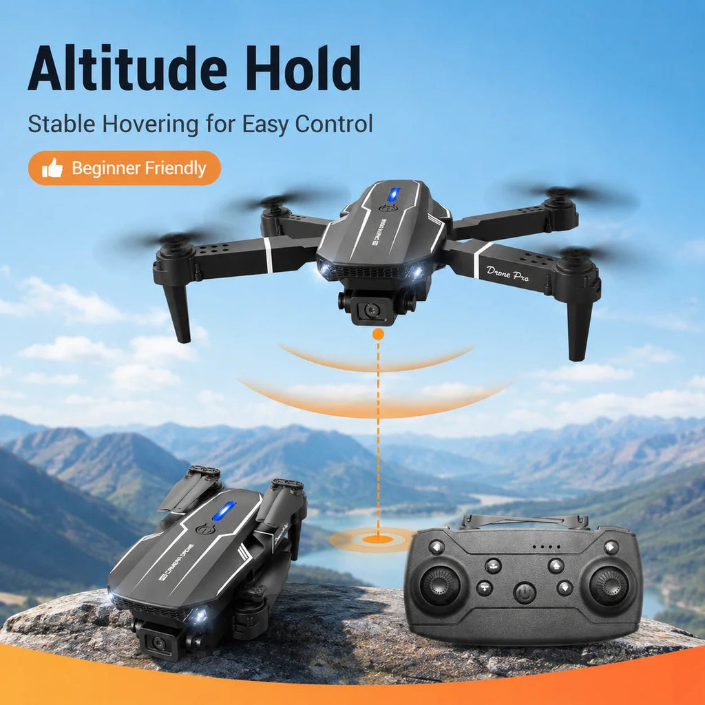 ZNLYRION S101 Foldable RC Drone 4K HD Dual Camera WIFI FPV APP Waypoint Flight Altitude Hold 6-Axis Gyro Quadcopter for Beginners - Velvet Haven